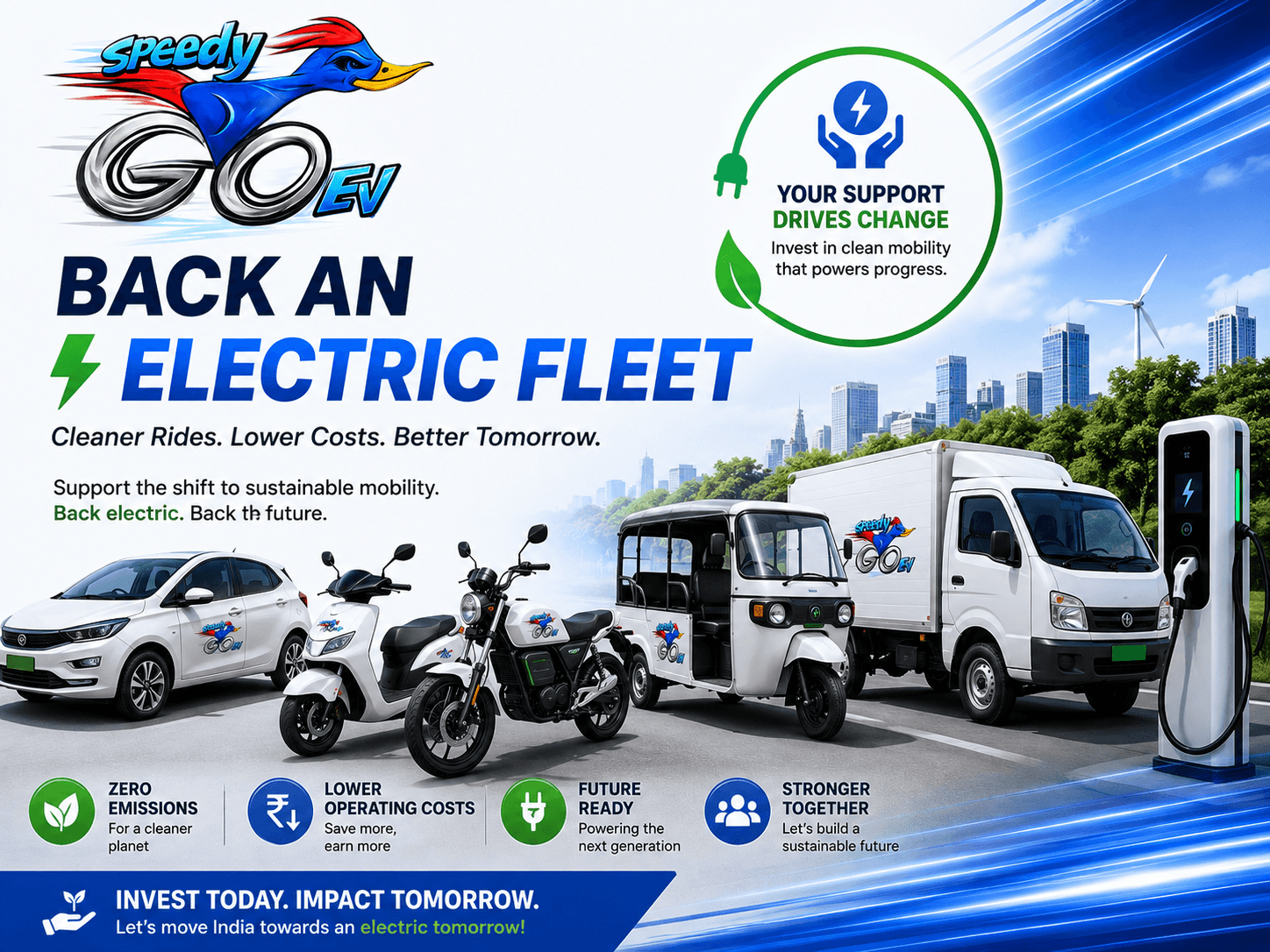 Back an
electric fleet