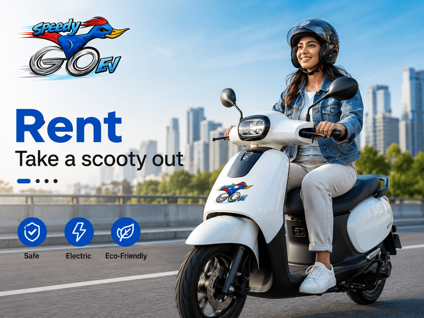Go Speedy EV electric scooty rental – Rent a scooty for safe, electric and eco-friendly rides.